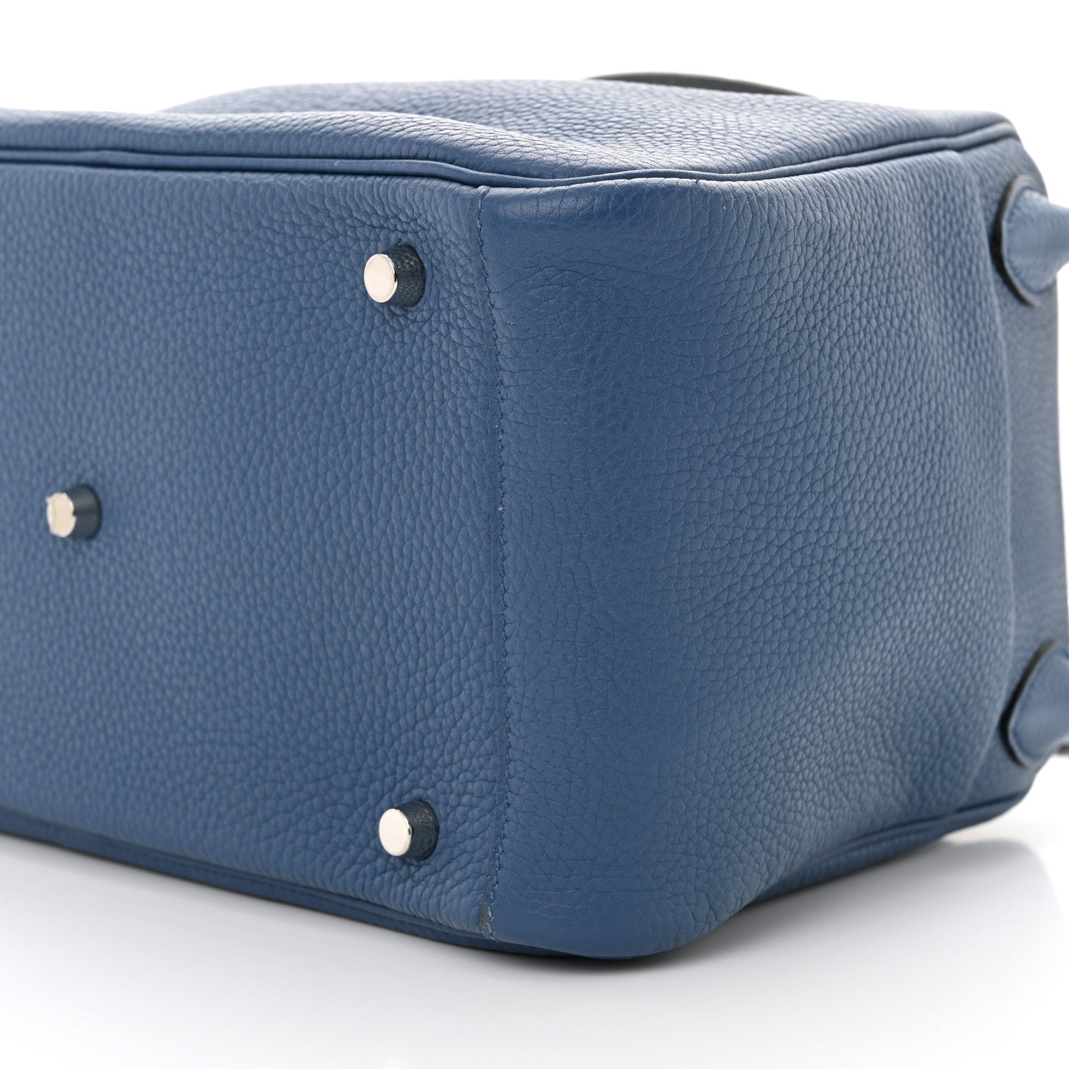 Hermes Taurillon Clemence Lindy 30 Bleu Agate Gris Mouette 9 of 10