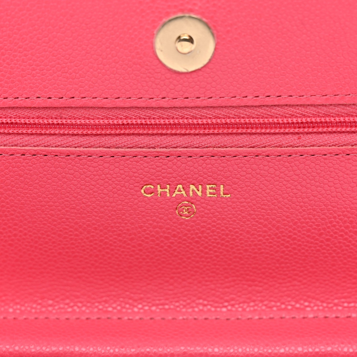 Chanel Caviar Quilted Wallet on Chain WOC Pink 6 of 12