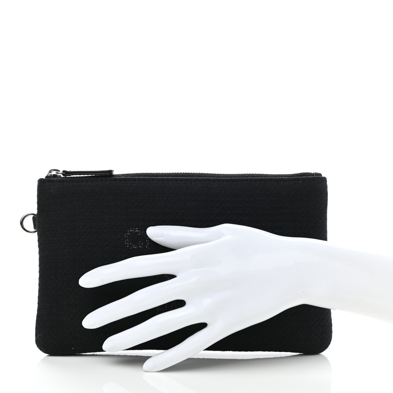 Chanel Canvas Small Deauville Pouch Black 2 of 6