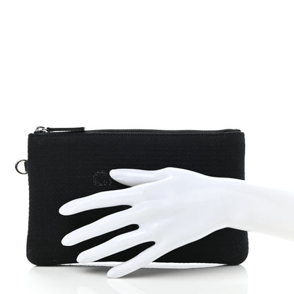 Chanel Canvas Small Deauville Pouch Black 2 of 6