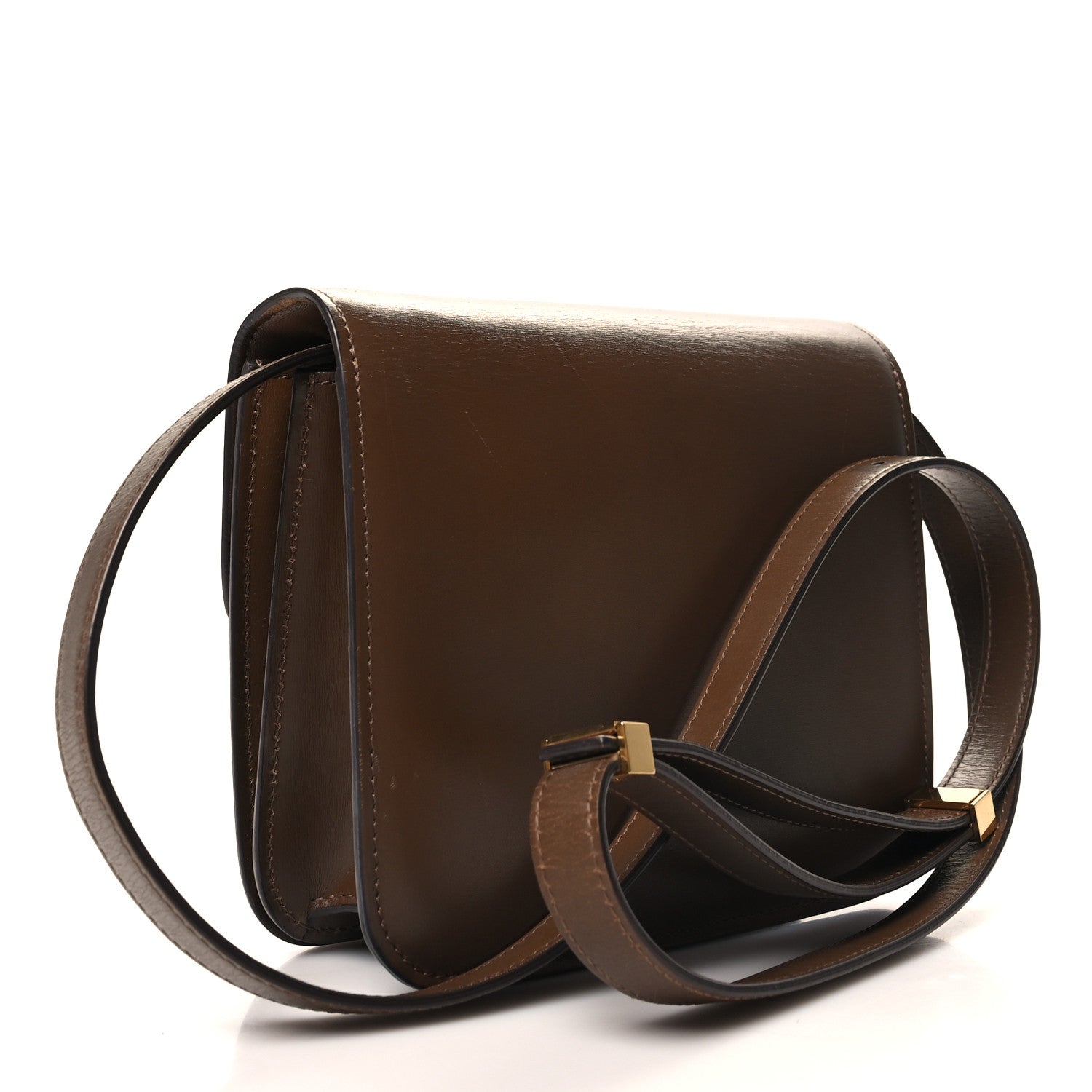 Celine Box Calfskin Teen Classic Box Flap Bag Camel 3 of 15