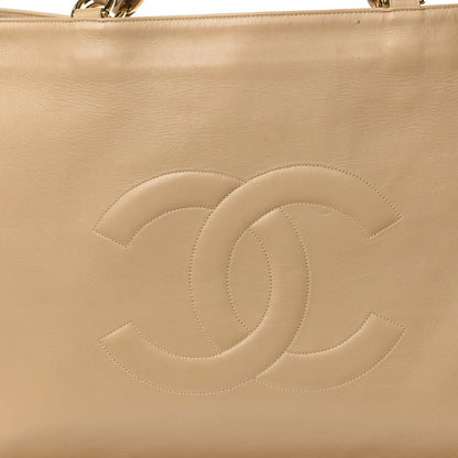 Chanel Lambskin Jumbo CC Shoulder Bag Beige 14 of 14
