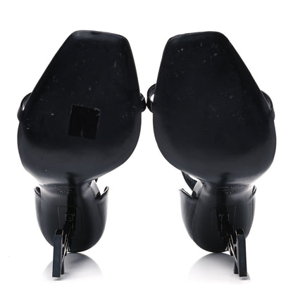 Saint Laurent Patent Calfskin Opyum 110 Sandals 40 Black 5 of 9