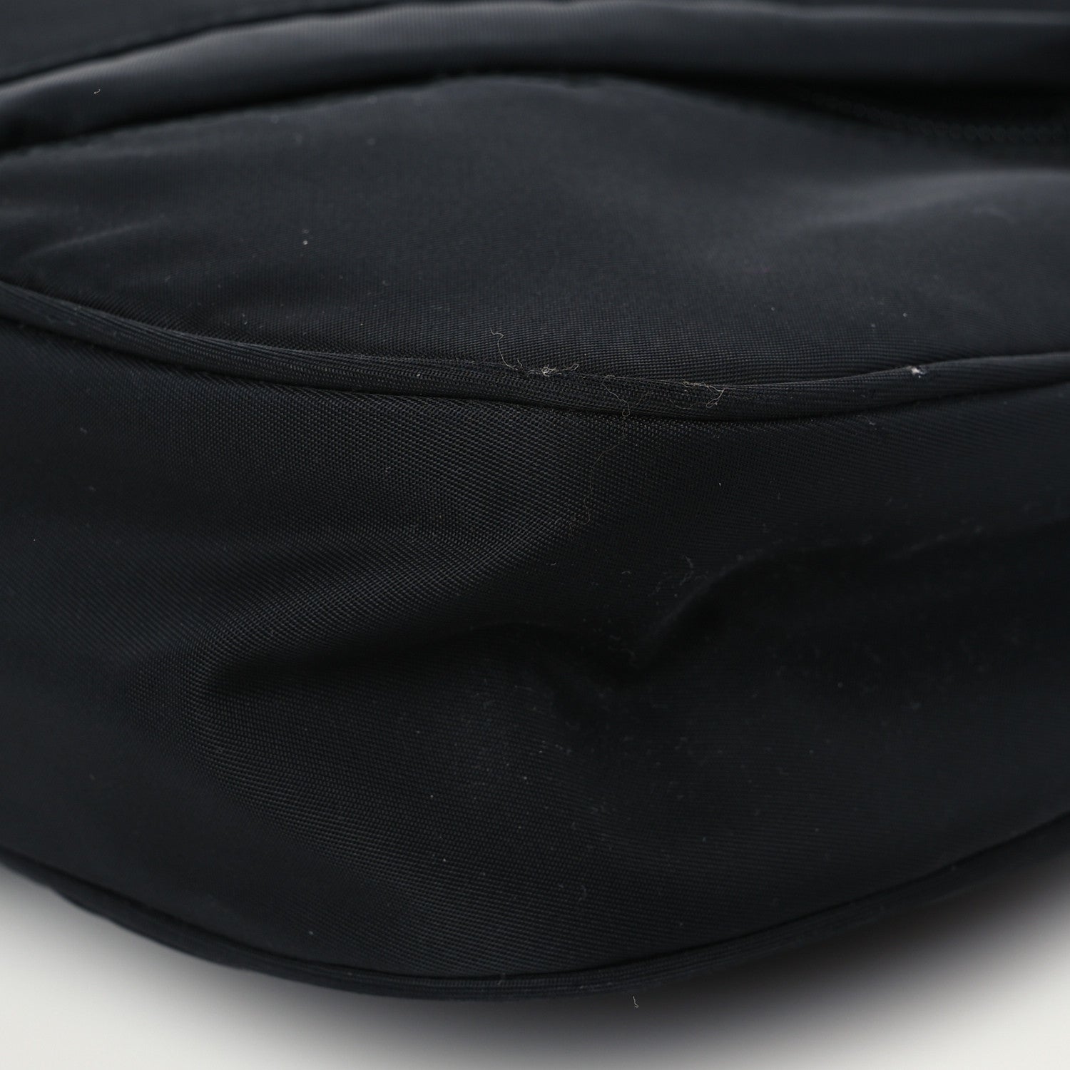 Prada Tessuto Nylon Studded New Vela Hobo Black Fuoco 8 of 8