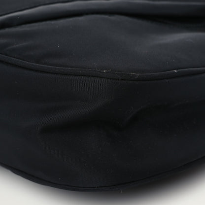 Prada Tessuto Nylon Studded New Vela Hobo Black Fuoco 8 of 8
