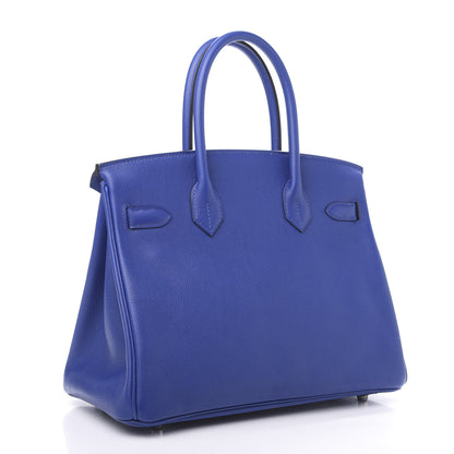 Hermes Taurillon Novillo Birkin 30 Bleu Electrique 3 of 9