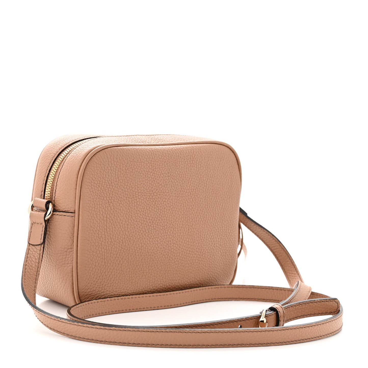 Pebbled Calfskin Small Soho Disco Bag Camelia