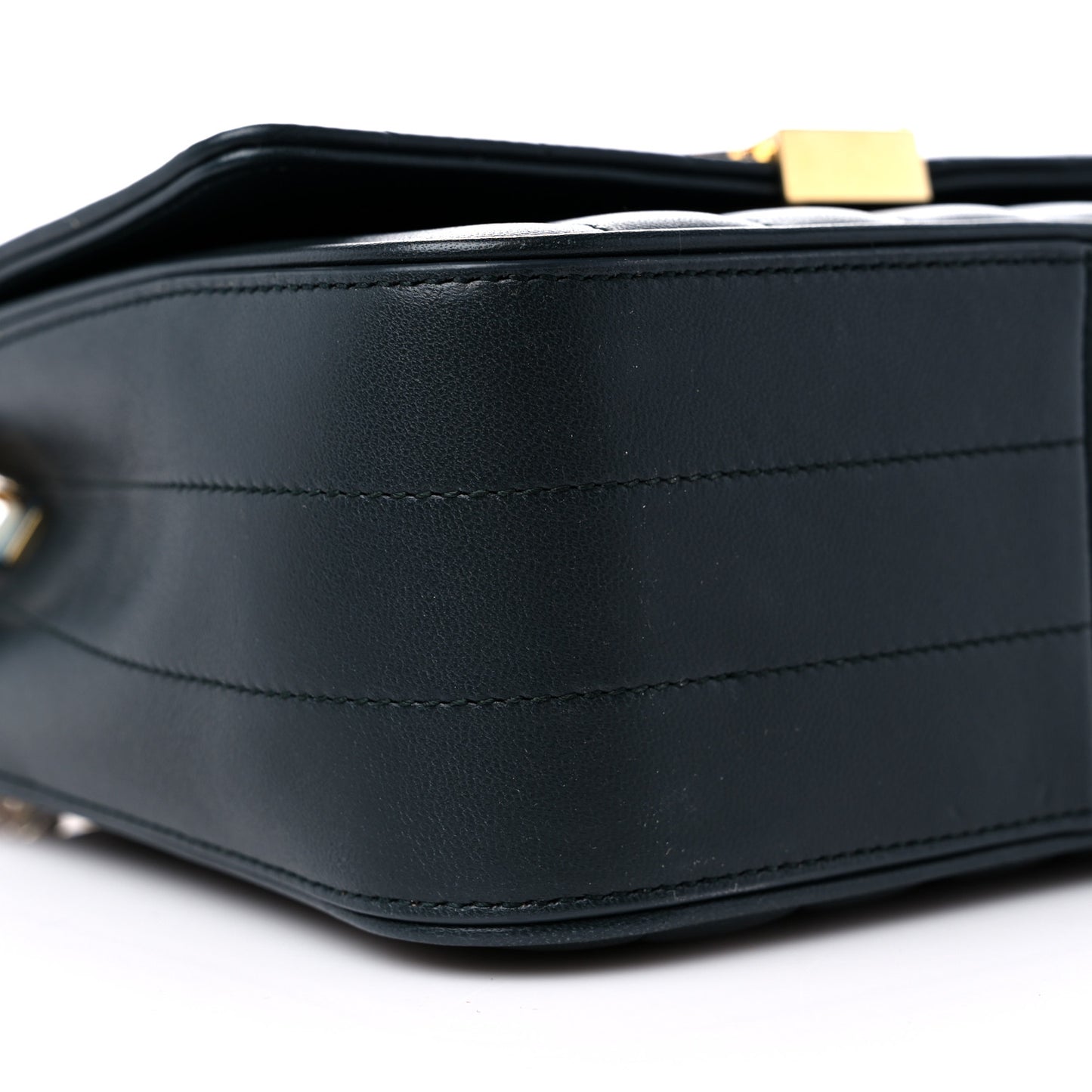 Lambskin Matelasse Monogram Medium Vicky Chain Bag Algae