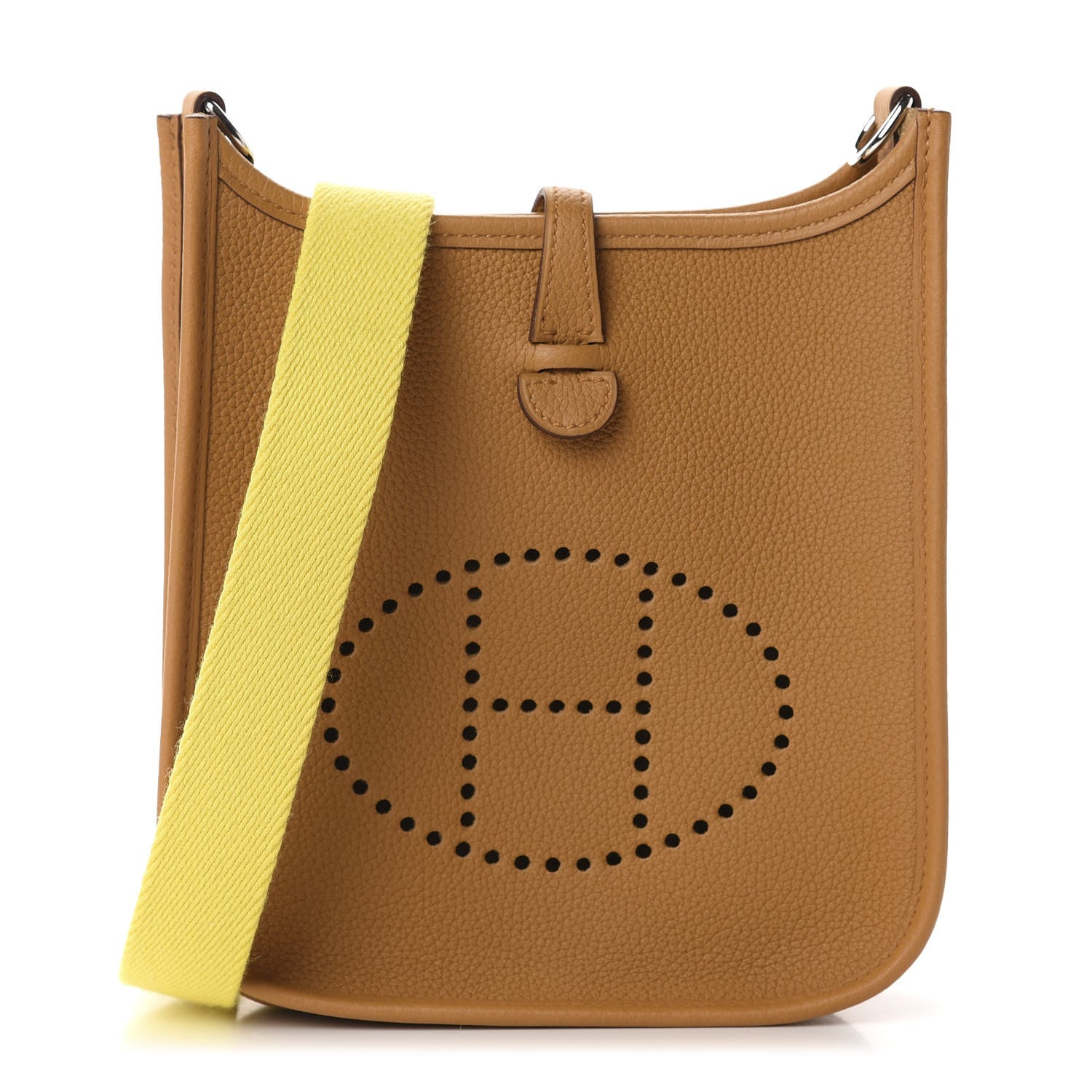 Hermes Taurillon Maurice Amazone Evelyne TPM Sesame Lime 2 of 11