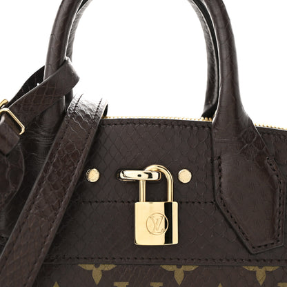 Louis Vuitton Snakeskin Monogram City Steamer Mini Brown 7 of 10