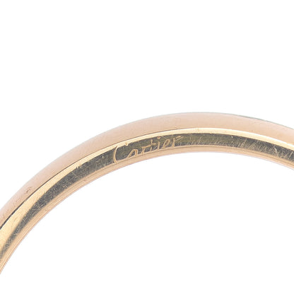Cartier 18K Yellow White Gold Love Me Band Ring Set of 2 55 7.25 5 of 5