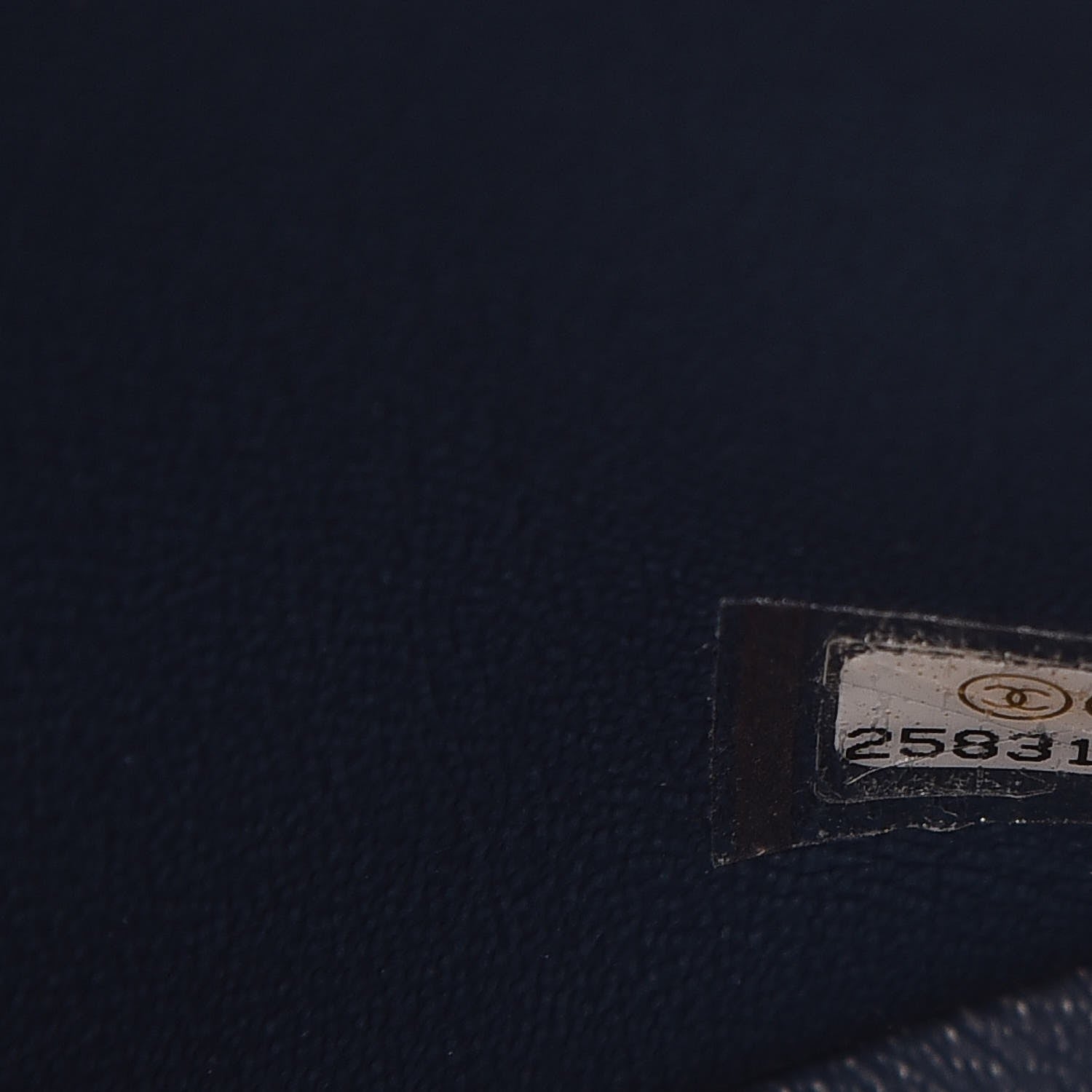 Chanel Metallic Caviar Quilted Medium Double Flap Dark Blue 8 of 8
