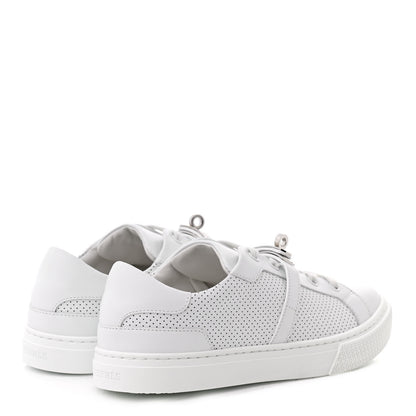 Hermes Calfskin Perforated Day Sneakers 36.5 White 4 of 9