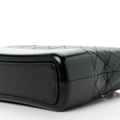 Chanel Aged Calfskin Quilted Medium Gabrielle Hobo Black 10 of 11