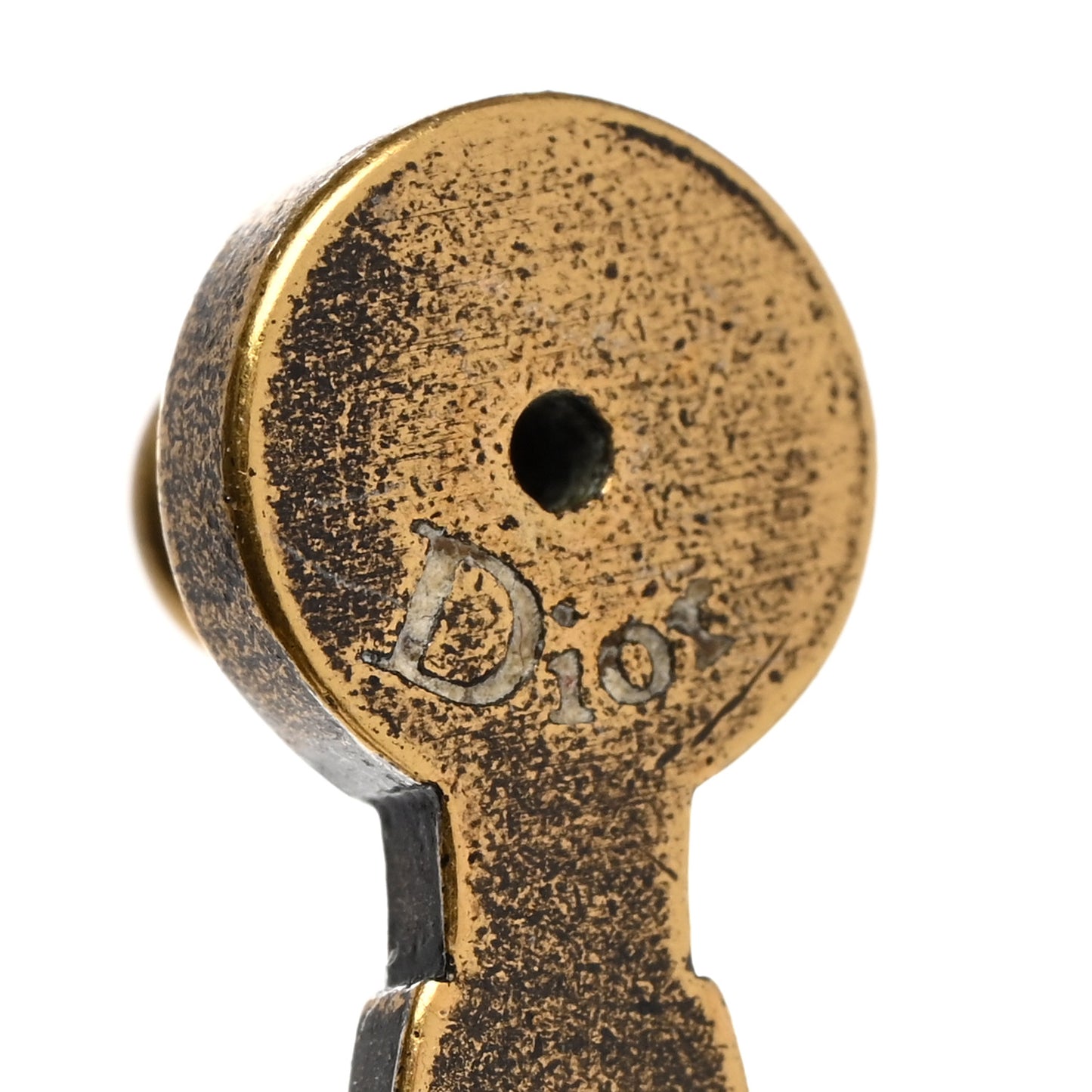 Metal J'Adior Earrings Aged Gold