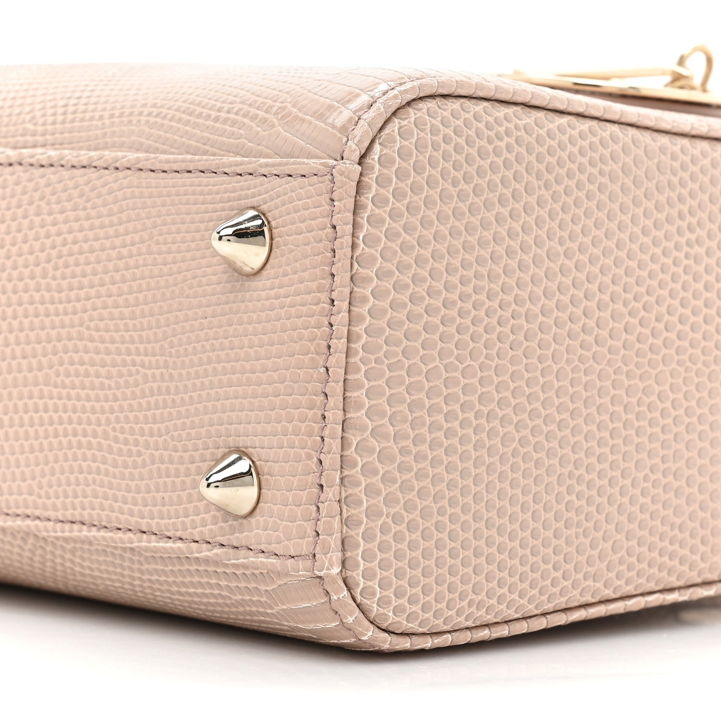 Lizard Small Lady Dior Beige