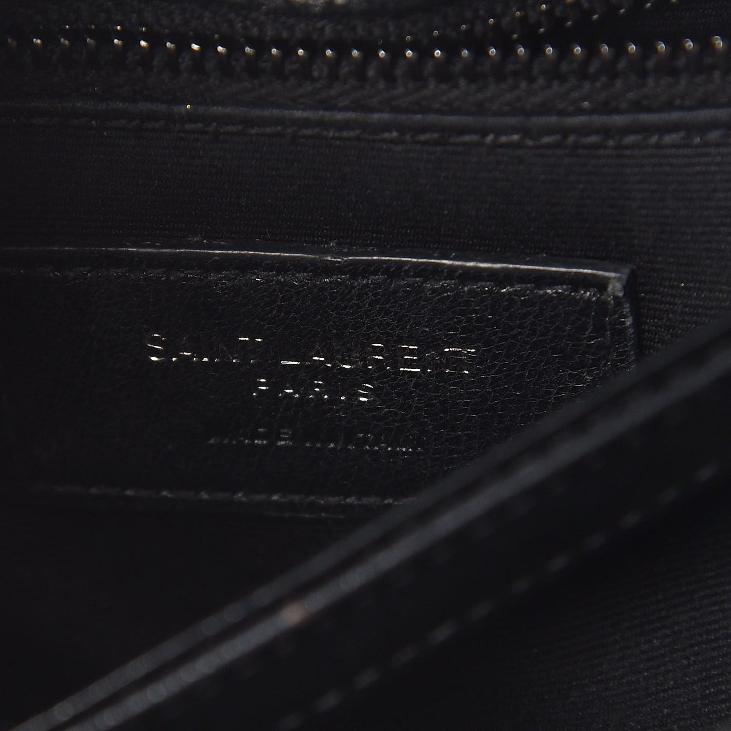 Calfskin Y Quilted Monogram Toy Loulou Crossbody Bag Black