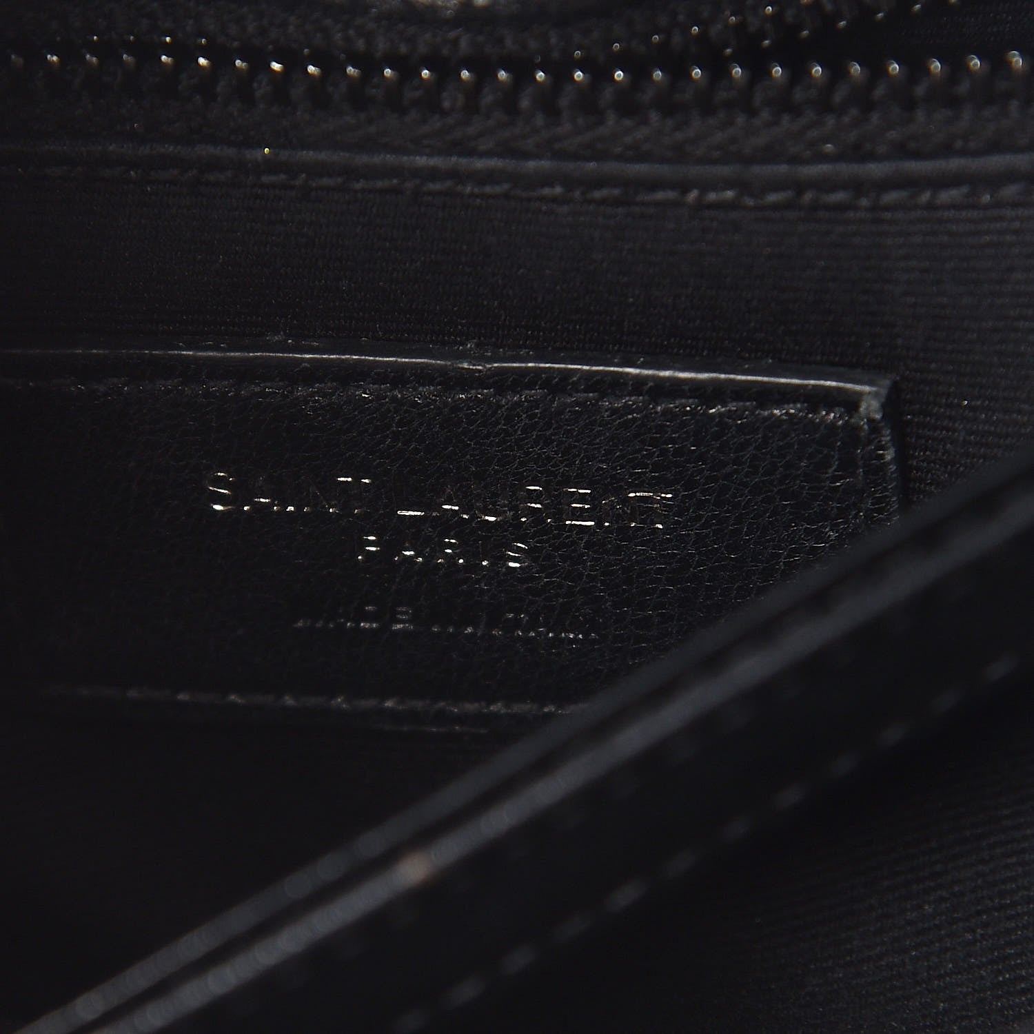 Saint Laurent Calfskin Y Quilted Monogram Toy Loulou Crossbody Bag Black 6 of 11