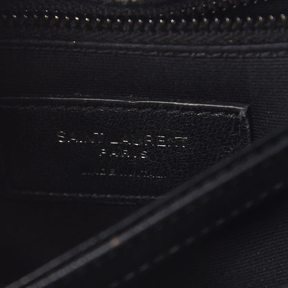Saint Laurent Calfskin Y Quilted Monogram Toy Loulou Crossbody Bag Black 6 of 11