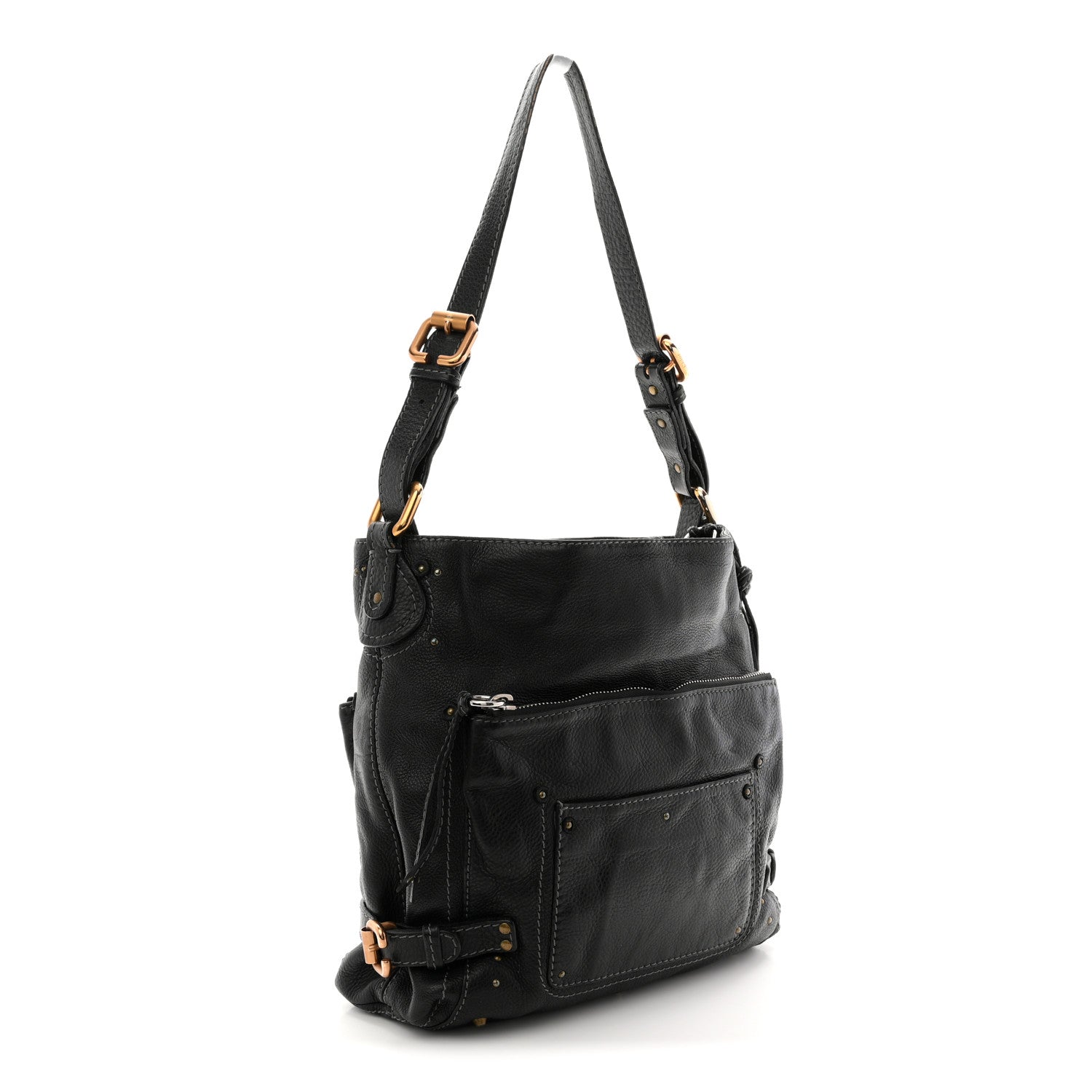 Chloe Calfskin Paddington Hobo Black 3 of 13