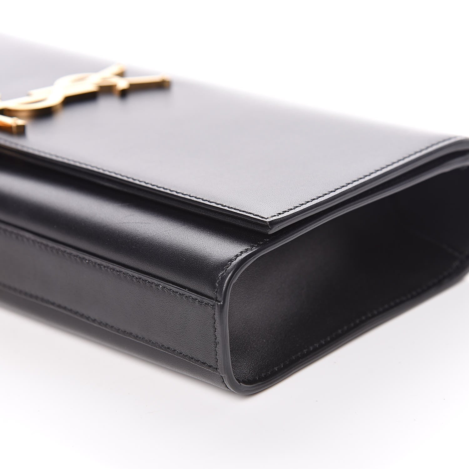 Saint Laurent Calfskin Classic Monogram Tassel Clutch Black 9 of 12