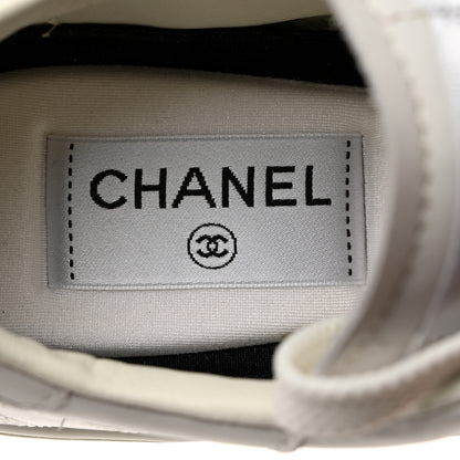 Chanel Calfskin CC Womens Sneakers 36 White 6 of 10