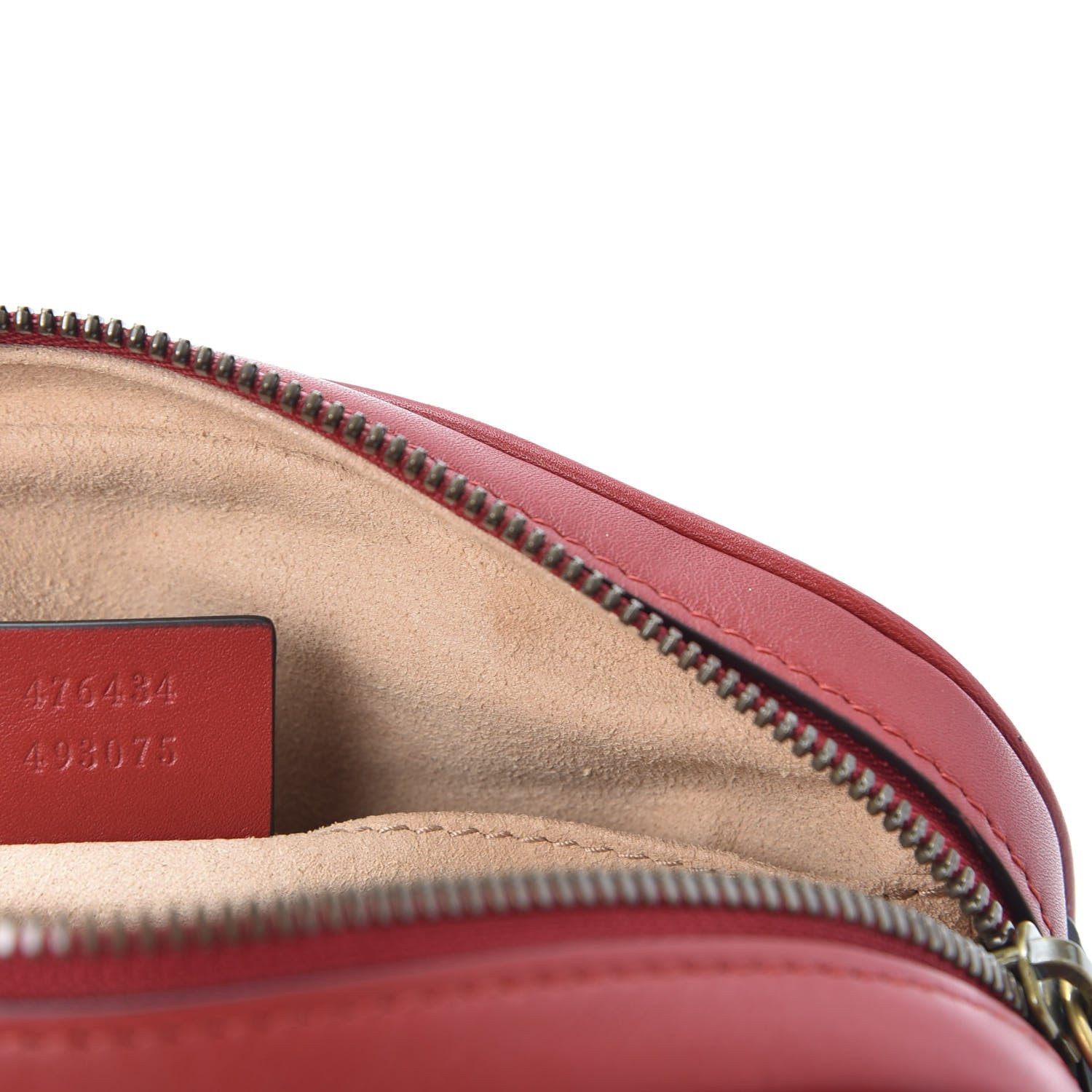 Gucci Calfskin Matelasse GG Marmont Belt Bag 95 38 Hibiscus Red 13 of 14