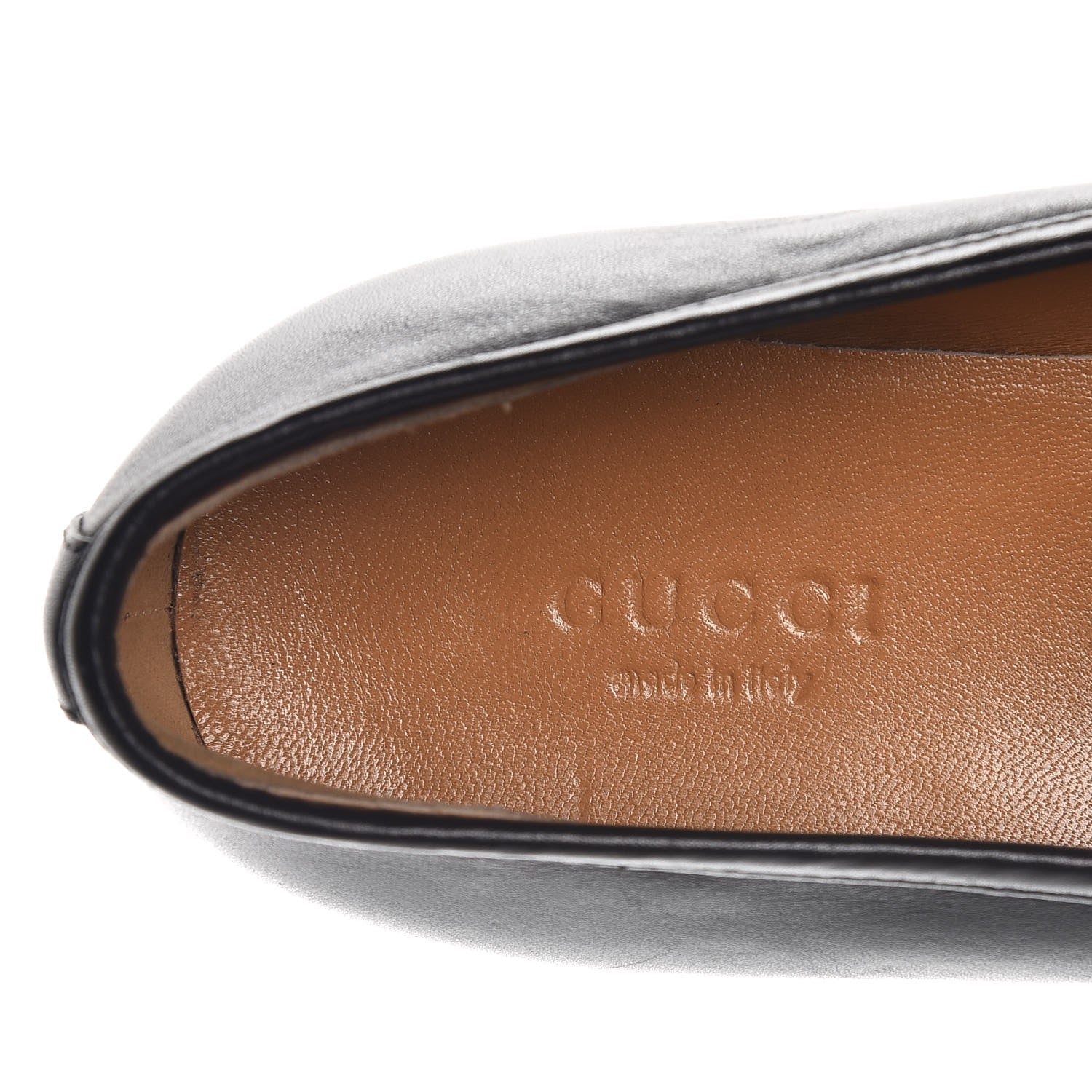 Gucci Calfskin Jordaan Loafers 38 Black 7 of 10
