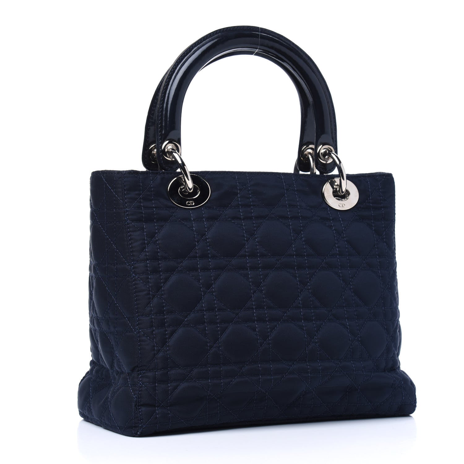 Christian Dior Nylon Cannage Medium Lady Dior Navy Blue 2 of 4