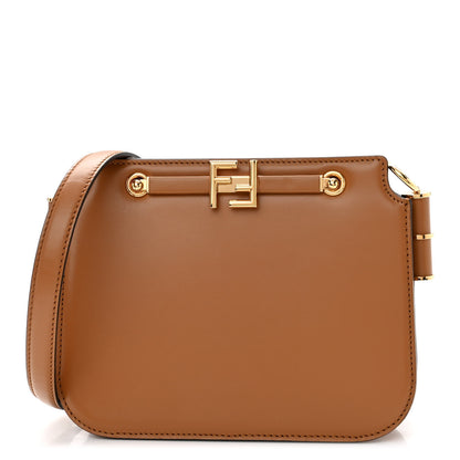 Fendi Vitello King Luxor Fendi Touch Shoulder Bag Caramello 1 of 10