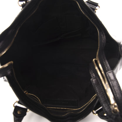 Balenciaga Chevre Gold Metallic Edge Hardware City Black 5 of 10