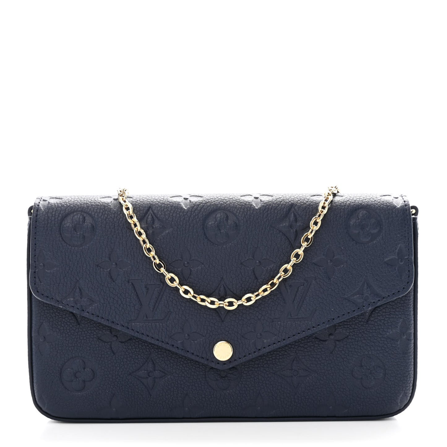 Empreinte Pochette Felicie Chain Wallet Navy