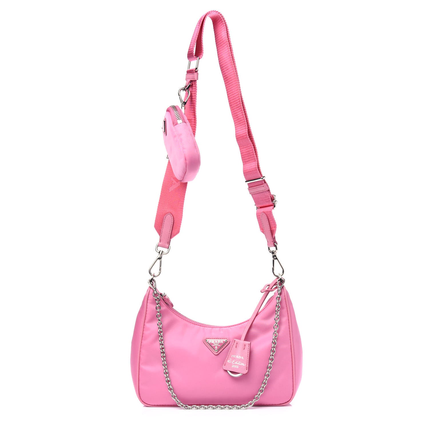 Prada Nylon Re-Edition 2005 Shoulder Bag Begonia 1 of 16