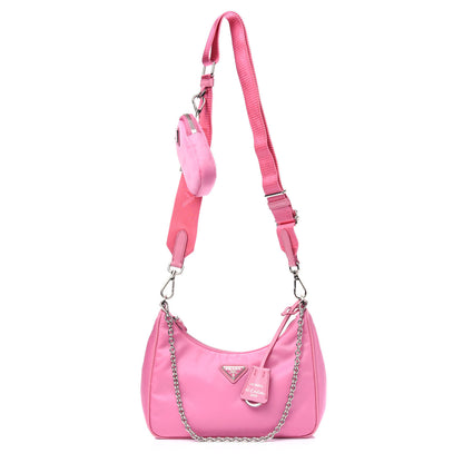 Prada Nylon Re-Edition 2005 Shoulder Bag Begonia 1 of 16