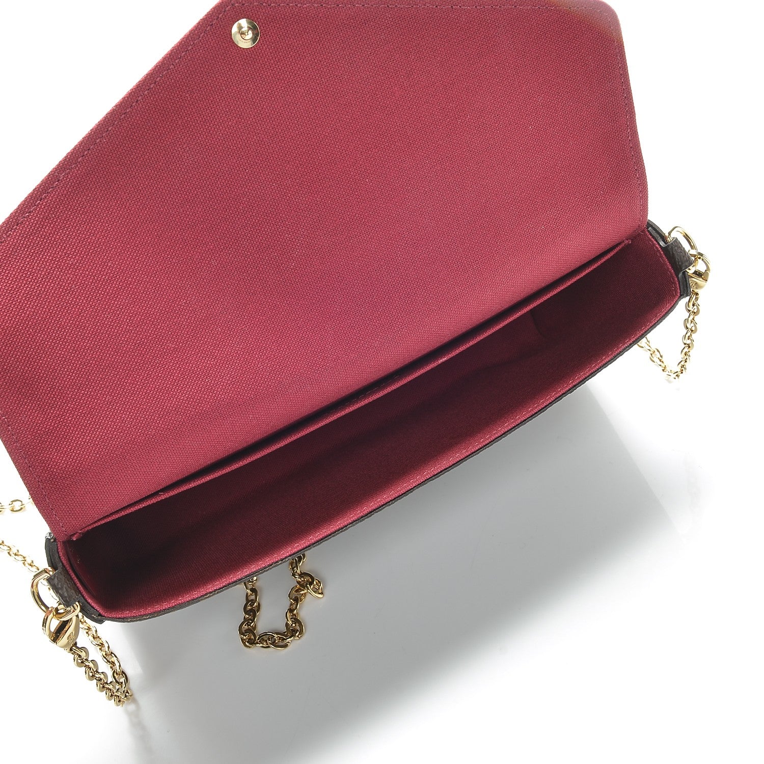 Louis Vuitton Monogram Pochette Felicie Chain Wallet Fuchsia 6 of 8