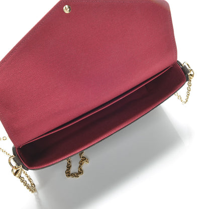 Louis Vuitton Monogram Pochette Felicie Chain Wallet Fuchsia 6 of 8
