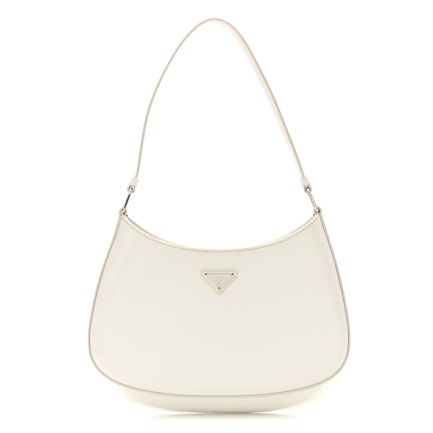 Prada Spazzolato Cleo Shoulder Bag White 1 of 11