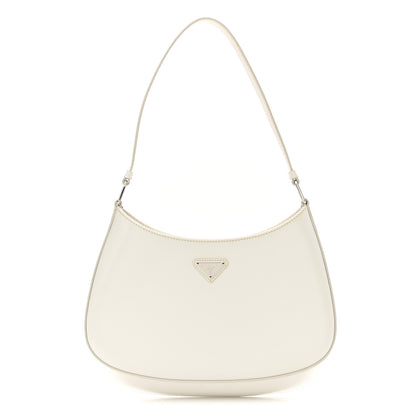 Prada Spazzolato Cleo Shoulder Bag White 1 of 11