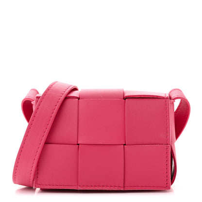 Bottega Veneta Lambskin Maxi Intrecciato Extra Mini Cassette Crossbody Bag Bon Bon 1 of 11