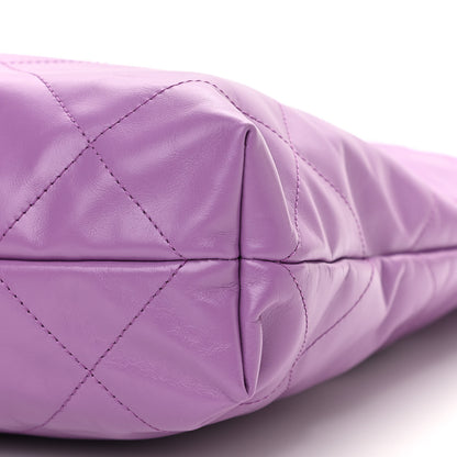 Chanel Shiny Calfskin Quilted Small Chanel 22 Purple 11 of 12