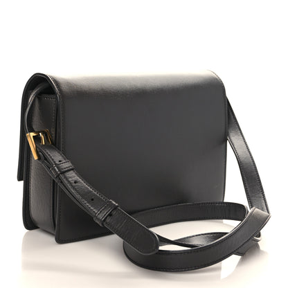 Saint Laurent Smooth Calfskin Suede Medium Bellechasse Grey 2 of 8