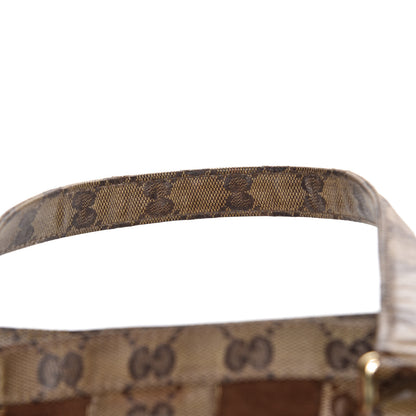 Gucci Crystal Monogram Medium Web Tote Brown 9 of 11