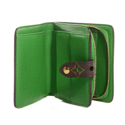 Louis Vuitton Monogram Perforated Compact Zipped Wallet Green 5 of 7