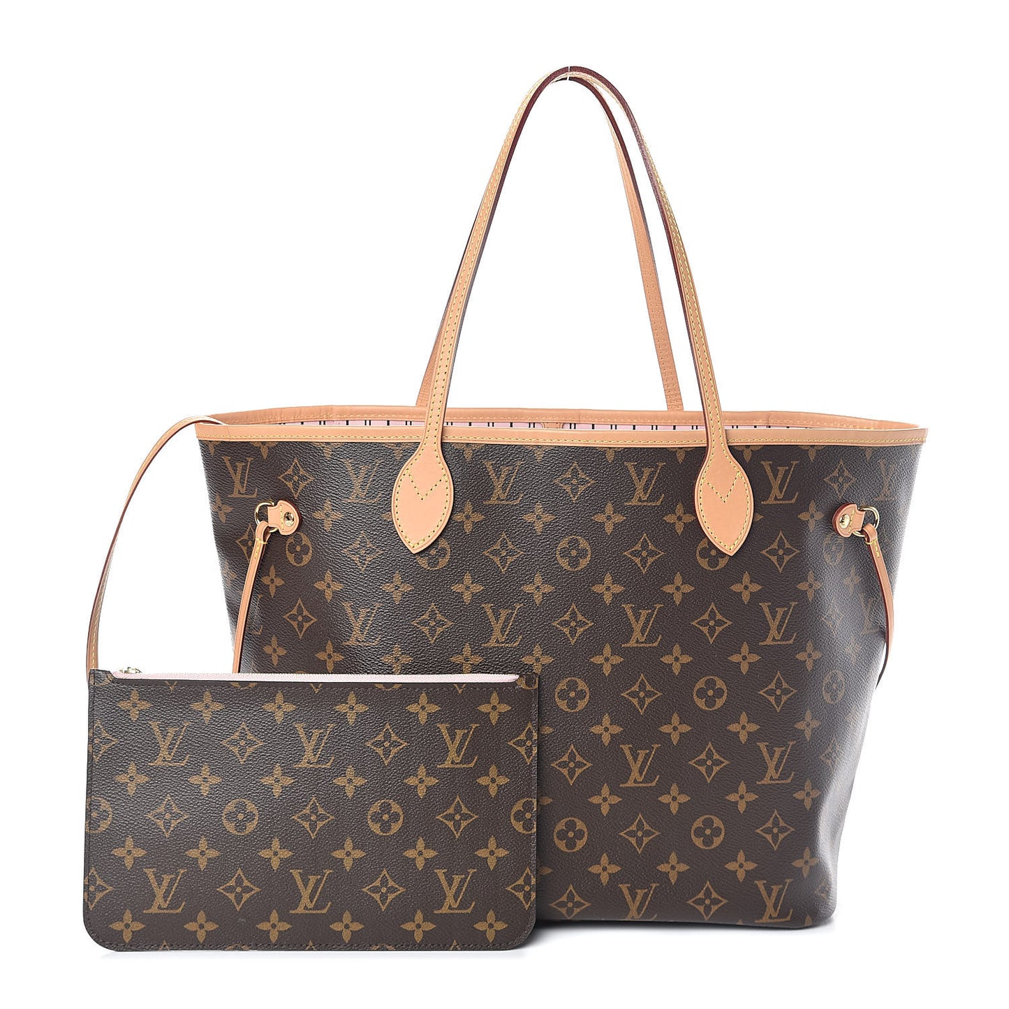 Monogram Neo Neverfull MM Rose Ballerine