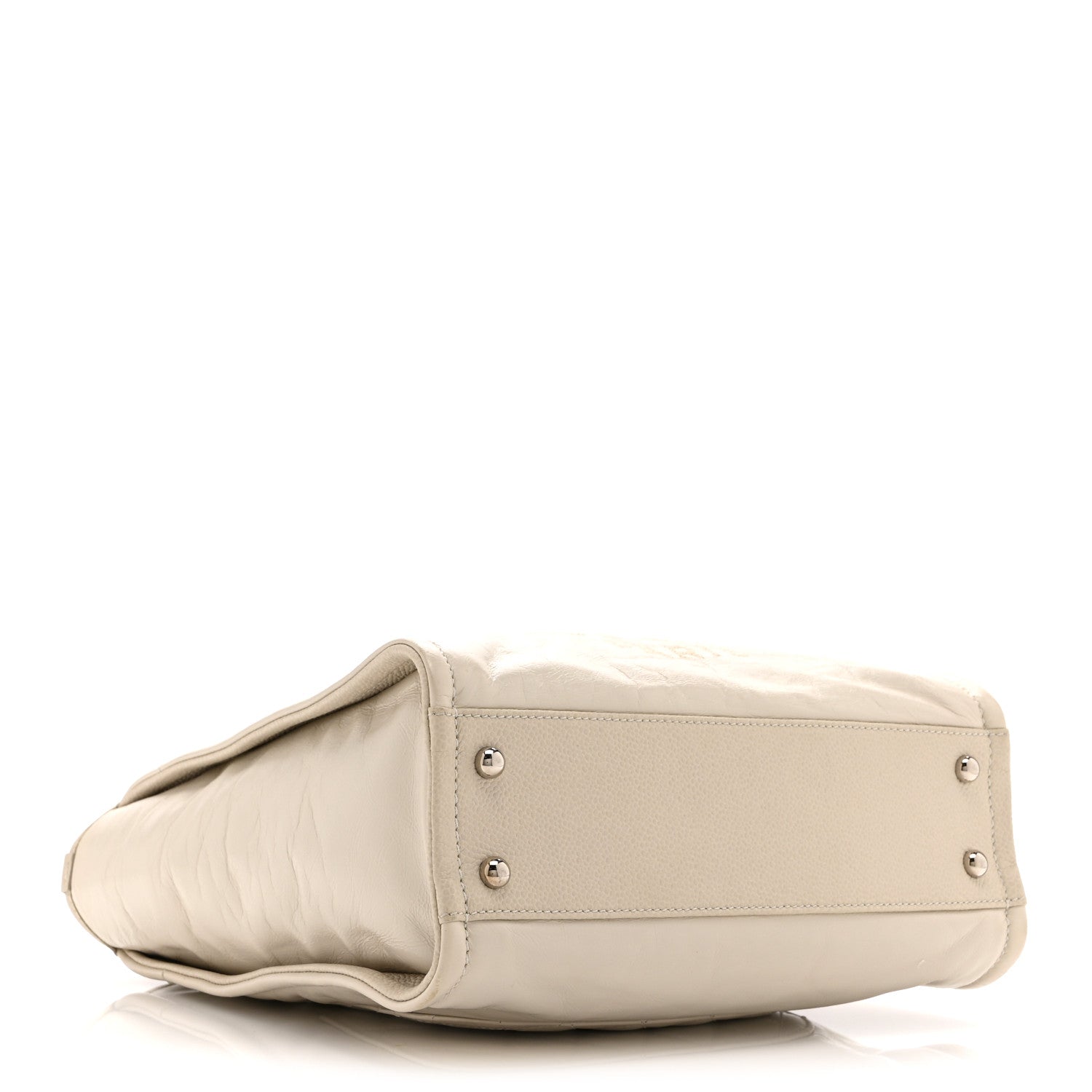 Chanel Glazed Calfskin Mini Deauville Tote White 4 of 10