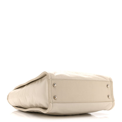 Chanel Glazed Calfskin Mini Deauville Tote White 4 of 10