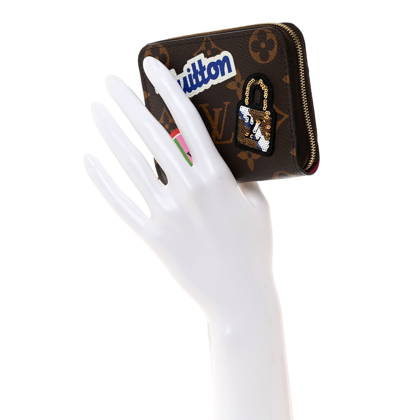 LOUIS VUITTON Monogram Travel Stickers Zippy Coin Purse
