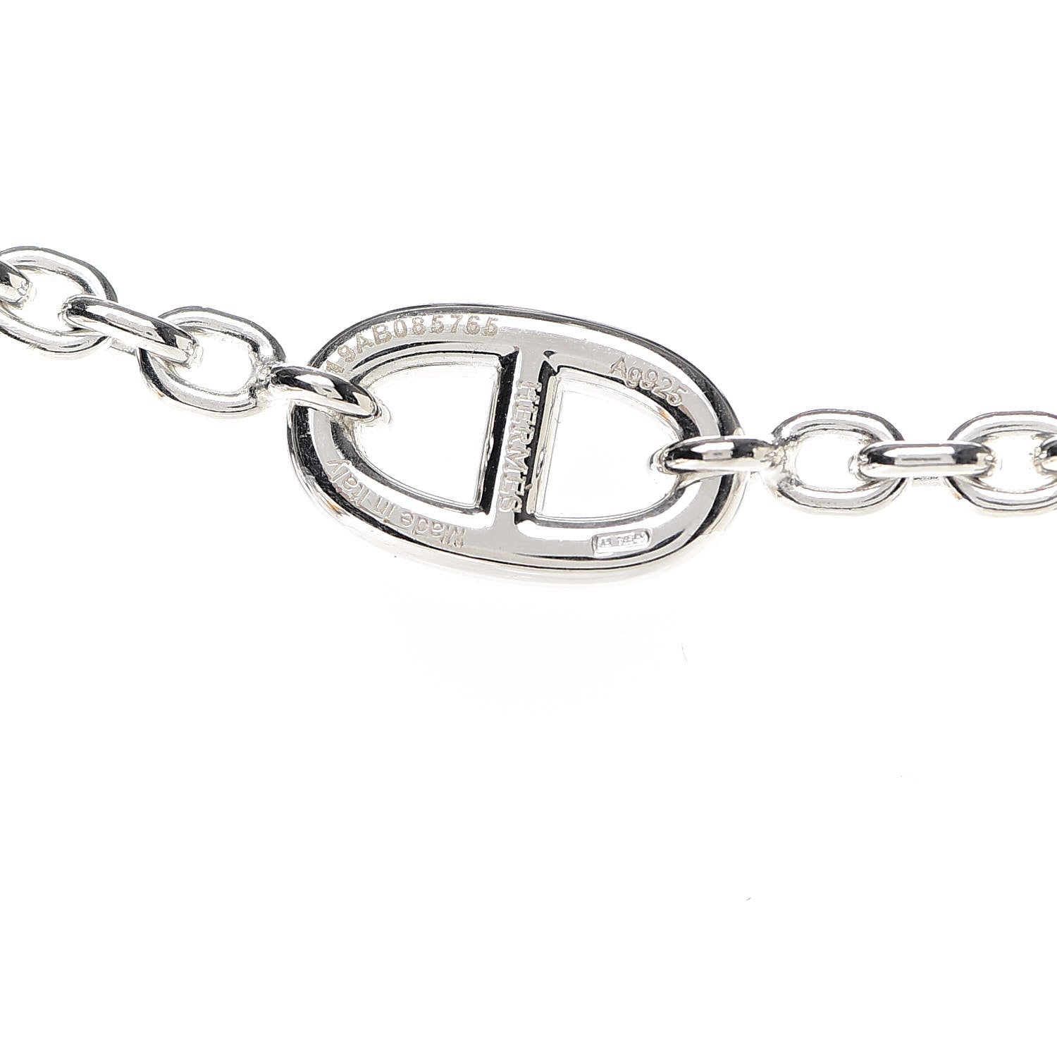 Hermes Sterling Silver Farandole Necklace 120 5 of 6