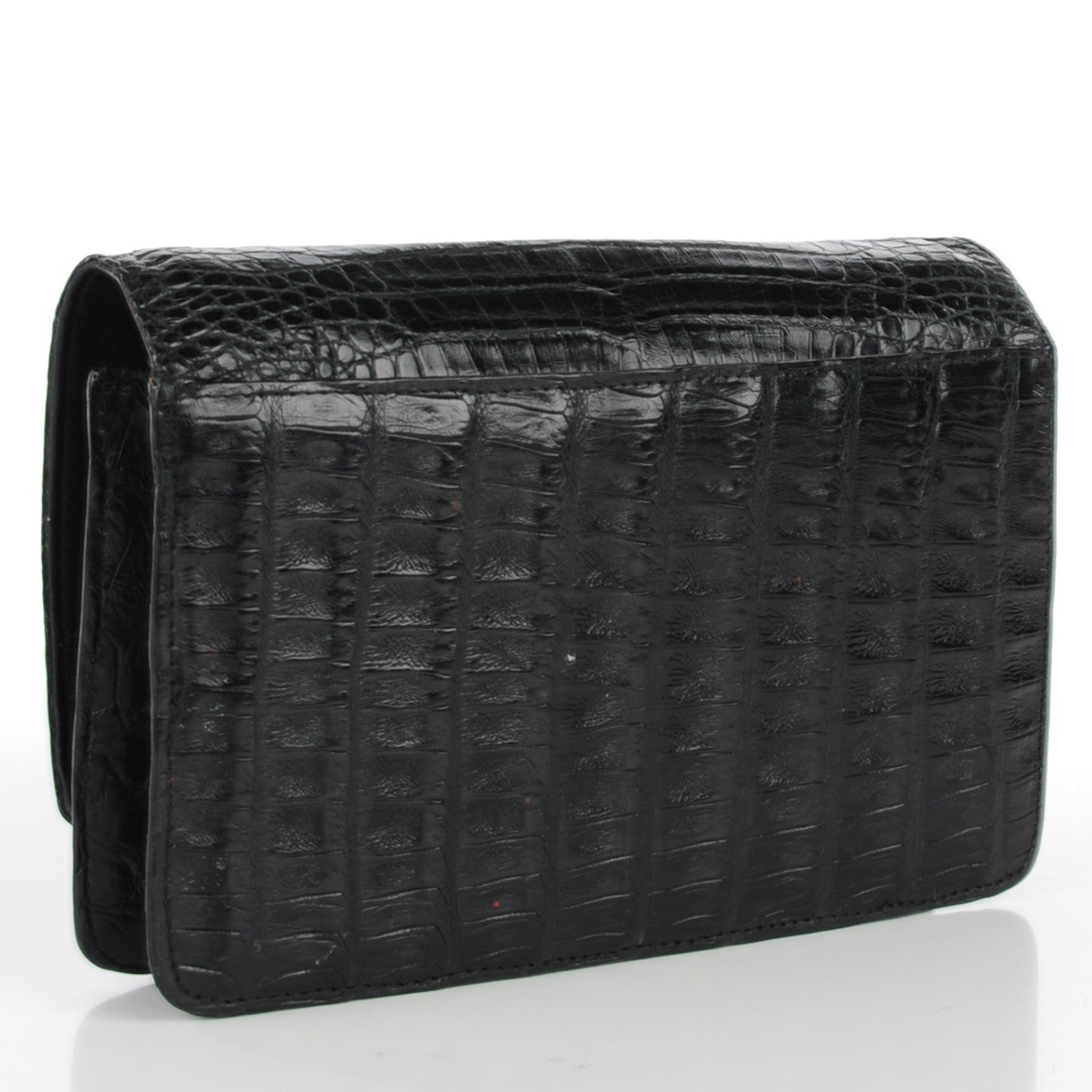 Nancy Gonzalez Crocodile Wallet On Chain Black 3 of 8