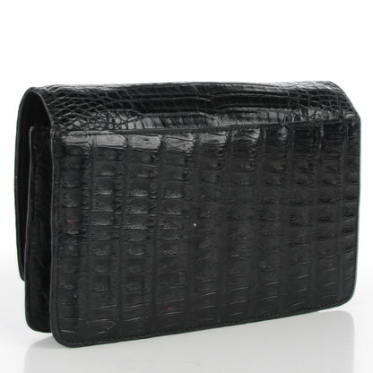 Nancy Gonzalez Crocodile Wallet On Chain Black 3 of 8